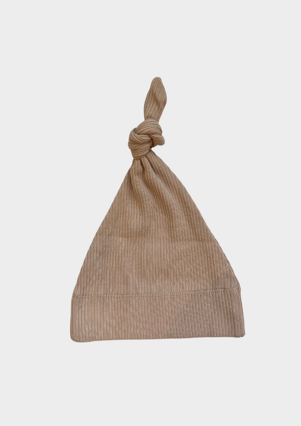 Knotted Hat - ALMOND