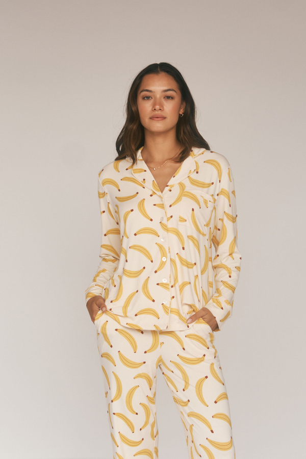 Ladies Collared Set - GO BANANAS