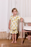Kids Lounge Short Set - LEMON SORBET