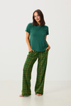 Ladies Boxer Pant Set - PINE LODGE PLAID