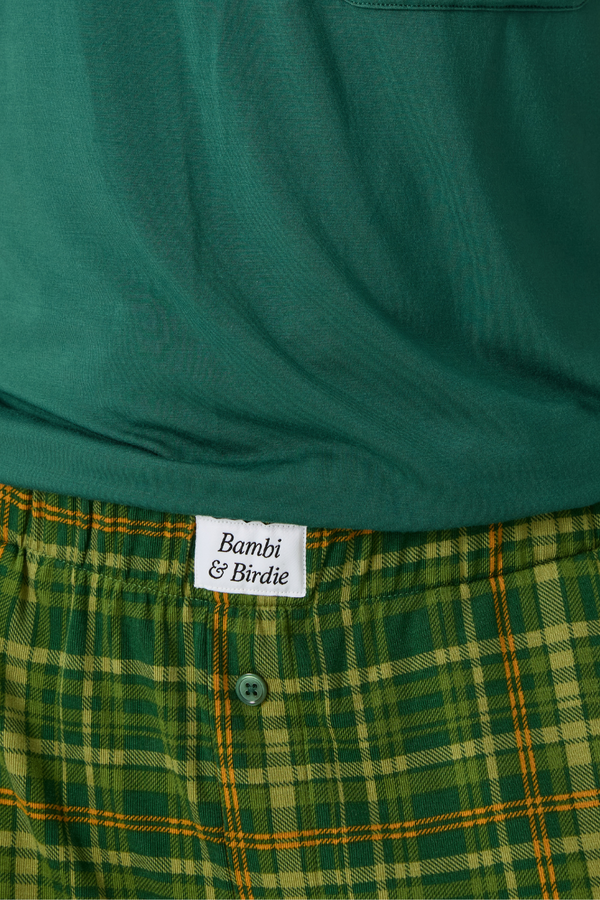 Ladies Boxer Pant Set - PINE LODGE PLAID