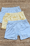 Kids Boxers - BLUE STRIPE + SUBMARINE 3 PACK