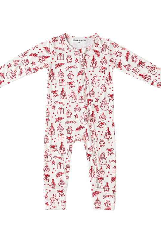 Zipper Sleeper - HOLIDAY SKETCH