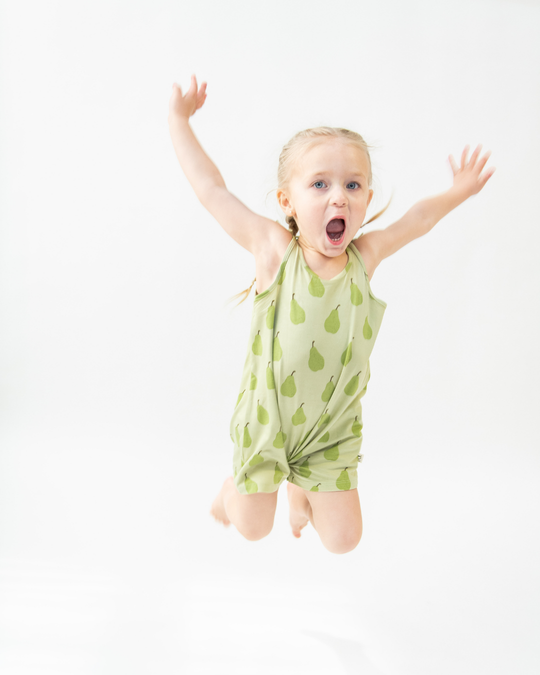 Tank Romper - PEAR SORBET