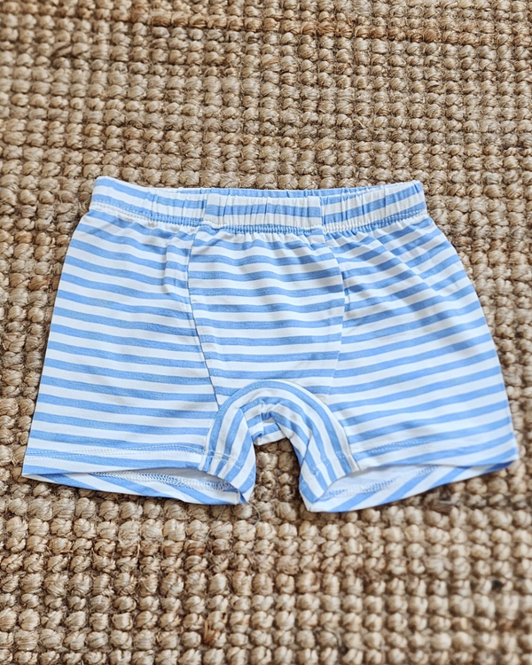 Kids Boxers - BLUE STRIPE + SUBMARINE 3 PACK