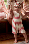Tank Romper - RED STRIPE