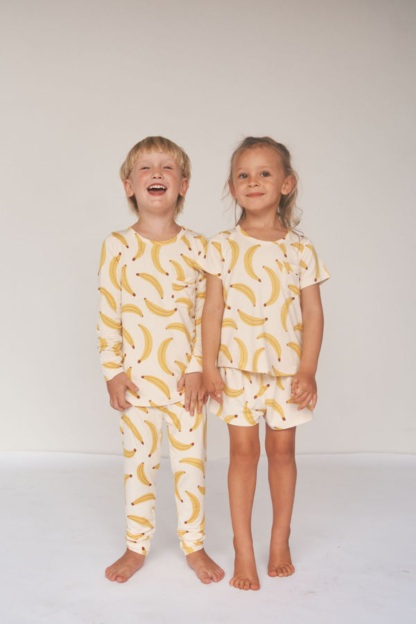 Kids Lounge Short Set - GO BANANAS