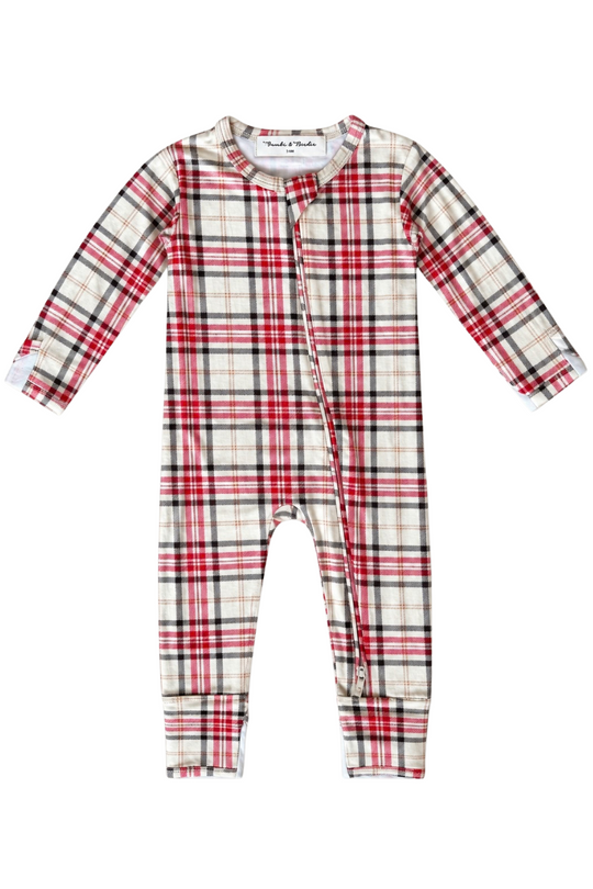 Zipper Sleeper - CHRISTMAS TARTAN