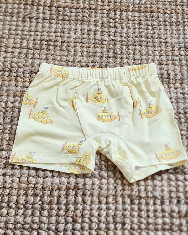 Kids Boxers - BLUE STRIPE + SUBMARINE 3 PACK