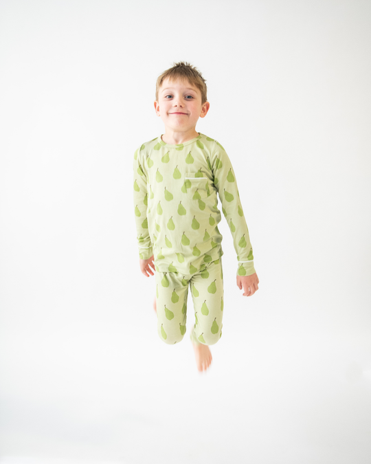 Classic Henley Set - PEAR SORBET