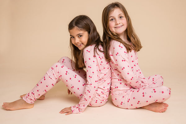 Classic Thermal Pajama - PINK CHERRY HEART