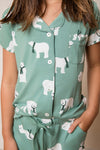 AU Kid's Button Up Short Set - POLAR BEAR