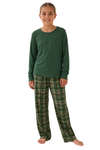 YOUTH Wide Leg Pant Set - PINE LODGE PLAID