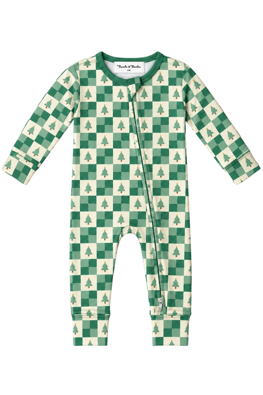 Zipper Sleeper - EVERGREEN CHECK