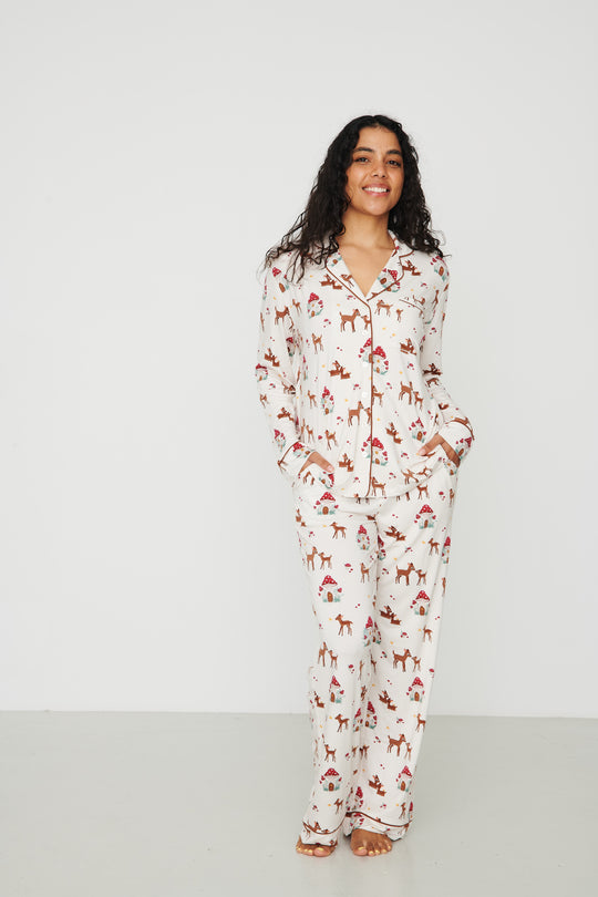 Ladies Collared Set - BAMBI