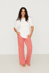 Ladies Boxer Pant Set - RED GINGHAM