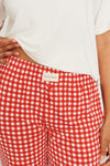 YOUTH Wide Leg Pant Set - RED GINGHAM