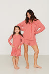 Ruffled Sleep Dress - RED GINGHAM