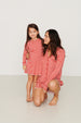 Ruffled Sleep Dress - RED GINGHAM