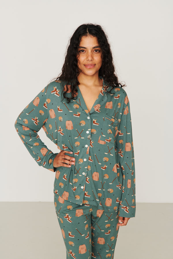 Ladies Collared Set - HOCKEY
