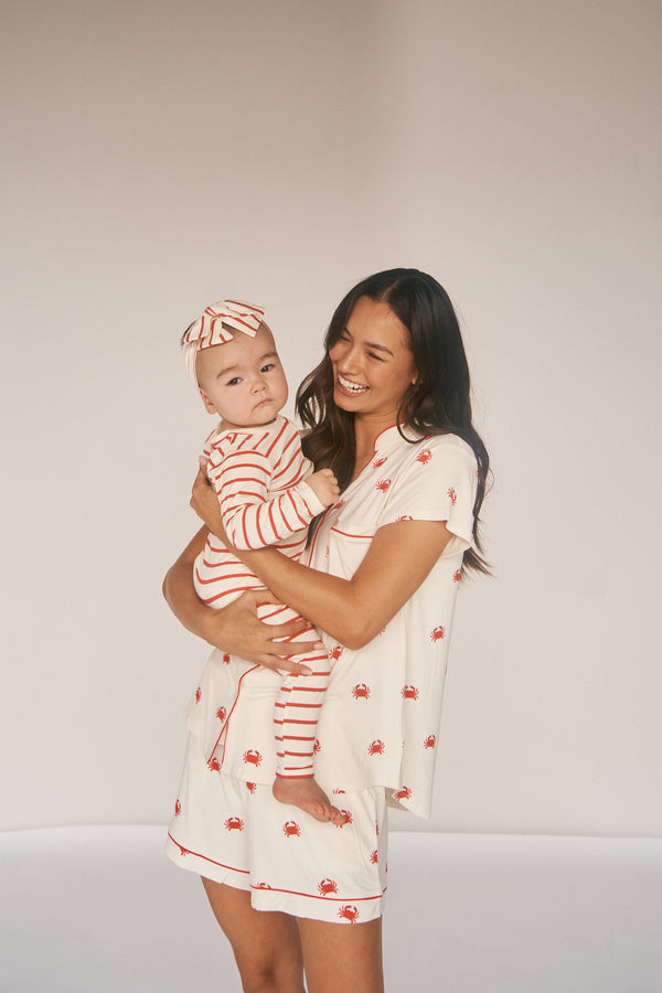 Zipper Sleeper - RED STRIPE