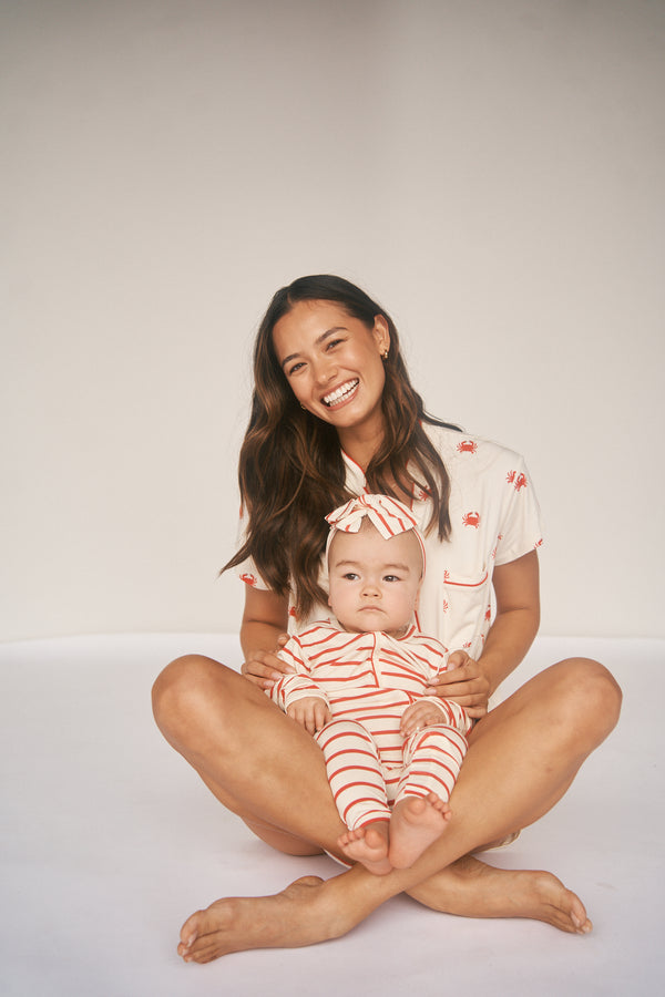 Zipper Sleeper - RED STRIPE