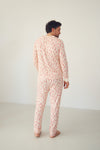 Men's Henley Wide Leg Set - HOLIDAY SKETCH