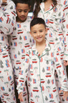 Kid's Collared Button up Set - CALI CHRISTMAS