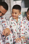 Kid's Collared Button up Set - CALI CHRISTMAS