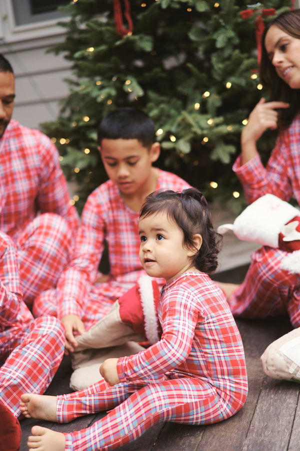 Zipper Sleeper - RED PLAID