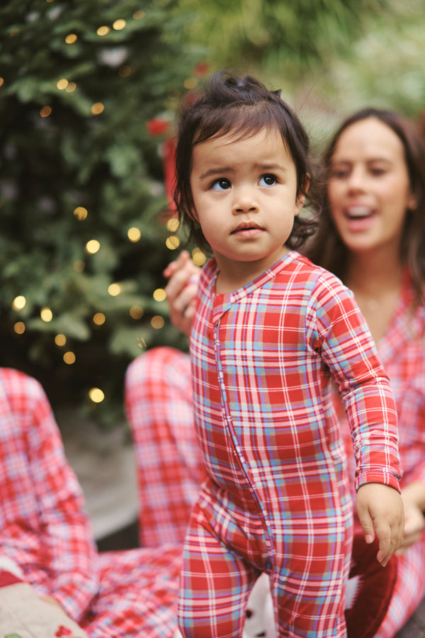 Zipper Sleeper - RED PLAID