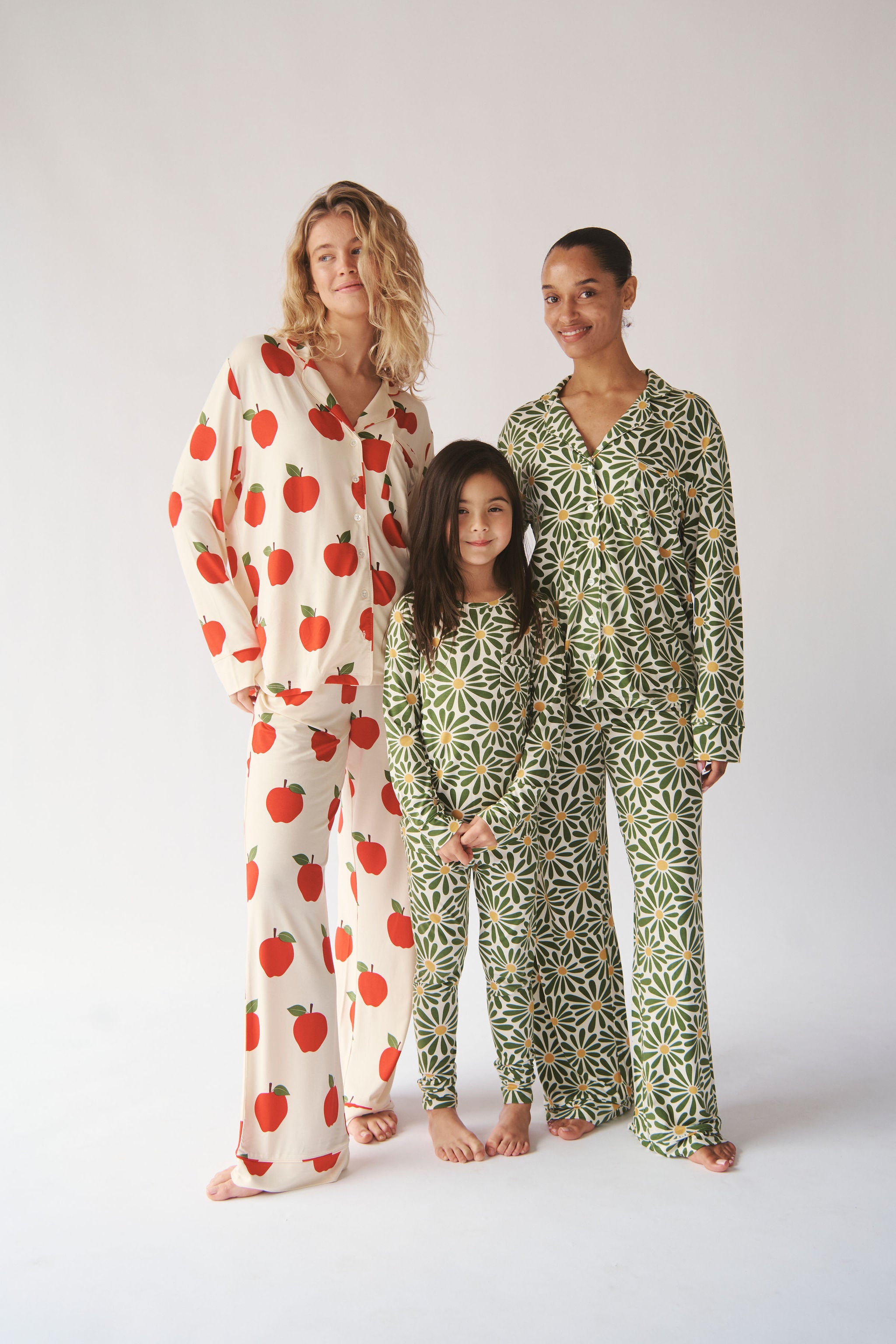 Womens Pajamas Collared Button-up Pant Set Bambi Birdie