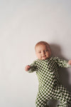 Zipper Sleeper - GREEN CHECK