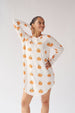 Ladies Henley Nightgown - PUMPKIN