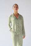 Ladies Collared Set - GREEN CHECK