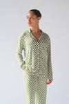 Ladies Collared Set - GREEN CHECK