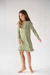 Long Sleeve Ruffled Sleep Dress -  DAISY DREAMS