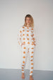 Ladies Henley Jogger Set - PUMPKIN