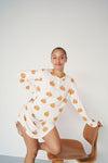 Ladies Henley Nightgown - PUMPKIN