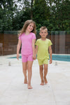 AU |  Kids Classic Shortie Set -RASPBERRY