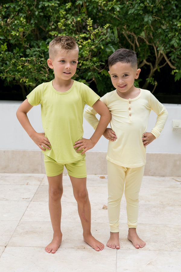 AU |  Kids Classic Shortie Set - AVOCADO