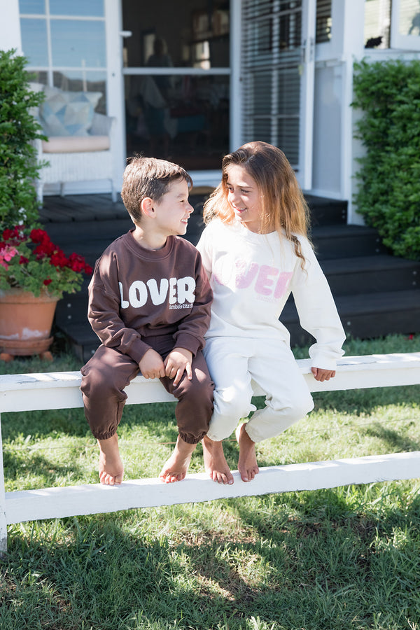 Cream Sweat Suit - LOVER