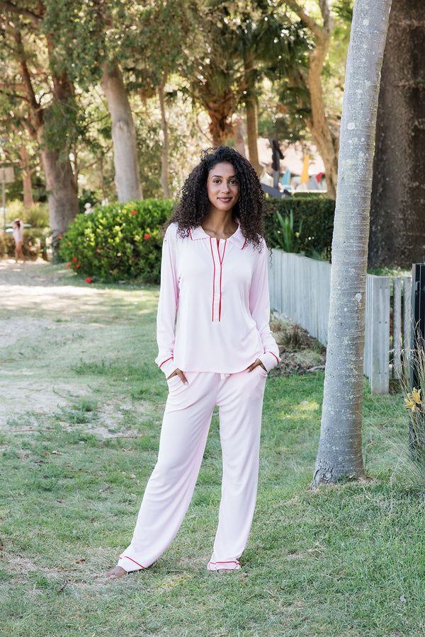 Ladies Polo Set - Pink