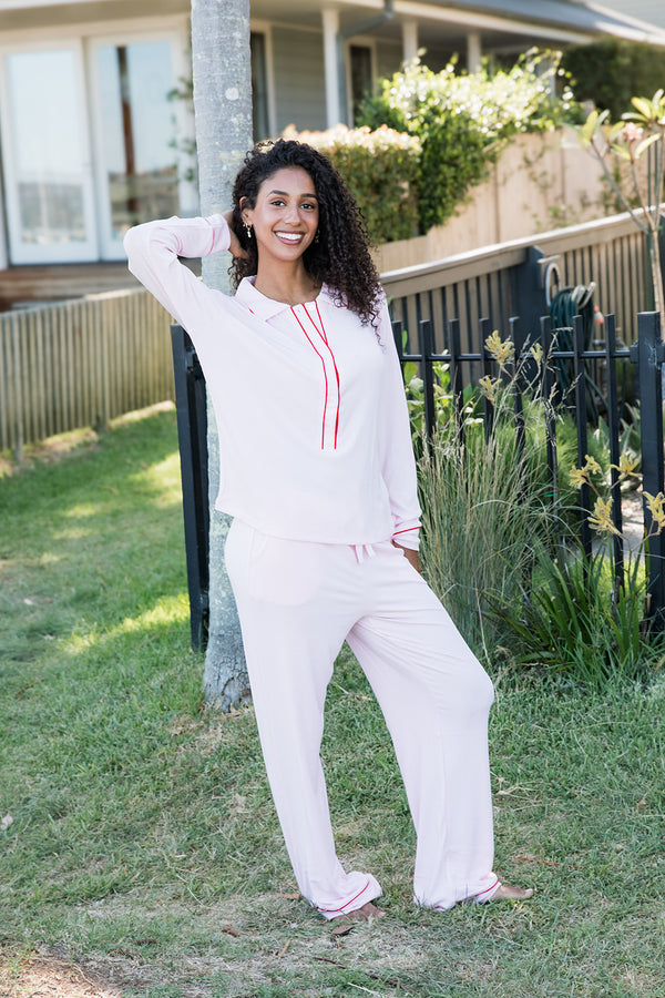 Ladies Polo Set - Pink