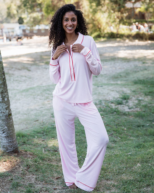 Ladies Polo Set - Pink