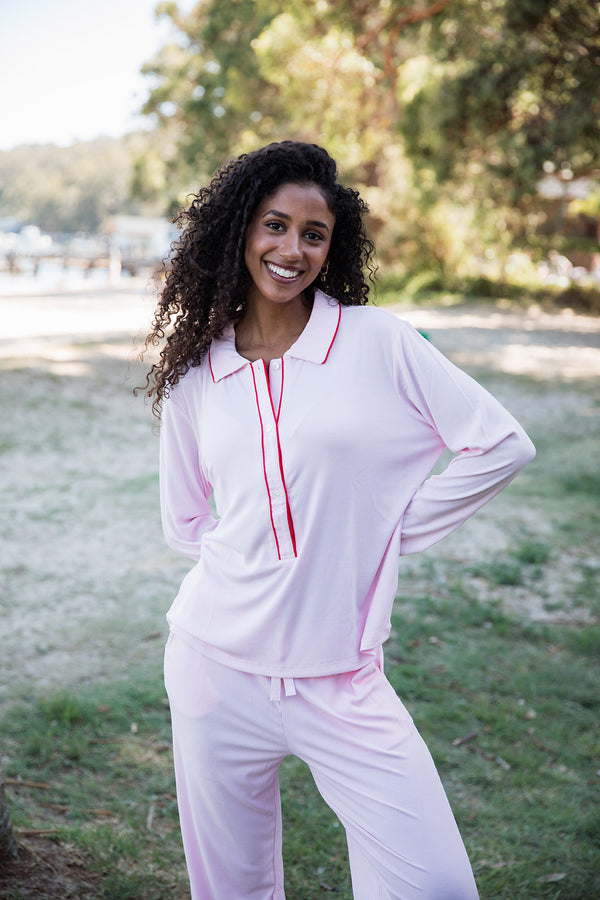 Ladies Polo Set - Pink