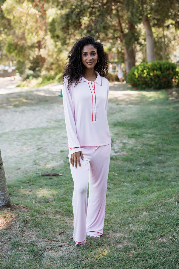 Ladies Polo Set - Pink