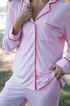 Ladies Collared Set - PINK