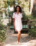 Ladies Collared Nightgown - PINK