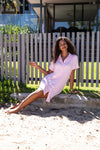 Ladies Collared Nightgown - PINK